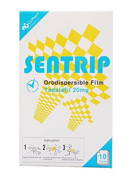 Sentrip 犀利士口溶片 20mg 10片｜15分鐘起效，免配水更隱密